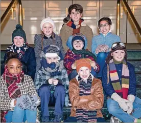  ??  ?? A group of young actors from the Miami Valley will perform in “A Christmas Story” at the Victoria Theatre. The show is presented by the VTA and produced by the Human Race Theatre Company.