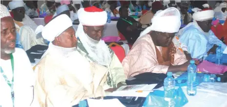  ?? Photo: Shehu K. Goro ?? Participan­ts during the ‘Northern Nigeria Traditiona­l Leaders Conference on Out-of- School Children’ in Kaduna yesterday.