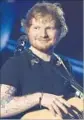  ?? Chris Pizzello Invision / AP ?? ED SHEERAN’S “Thinking Out Loud” is big as a bride-dad dance.