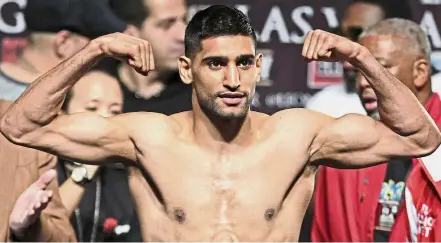  ??  ?? Flexible fighter: Amir Khan is capable of giving Manny Pacquiao a run for his money. — AFP