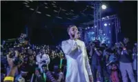  ??  ?? Heineken, ‘Live Your Music’ party host, Jidenna during the event