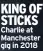  ??  ?? KING OF STICKS Charlie at Manchester gig in 2018