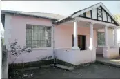  ??  ?? UNDER DISPUTE: The house where the ANCYL’s Patrick Wisani allegedly killed his girlfriend and has been living without permission.