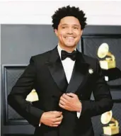  ?? JAY L. CLENDENIN/LOS ANGELES TIMES 2021 ?? Trevor Noah is preparing diligently to host the Grammys for the third time.