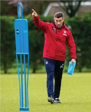  ?? Photograph: SNS ?? Pedro Caixinha wants to get to know Scotland, but the reason he is here is to win