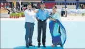  ?? HT FILE ?? Flight lieutenant Advitiya Bal, who died after a twin-seater MiG21 aircraft of the Indian Air Force crashed in Rajasthan’s Barmer, with his parents.