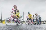  ??  ?? WHEELIE GREAT: British Cycling and HSBC UK want to get more than two million more people to ride a bike by 2020.