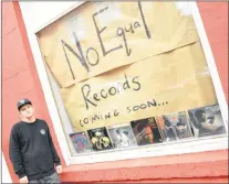  ?? KENN OLIVER/THE TELEGRAM ?? Co-owner Steve Wheeler outside No Equal Records, a new record shop in downtown St. John’s offering albums by jazz, funk and hip hop artists. The store will also carry some cassettes and turntables, and will feature a small alternativ­e second-hand...