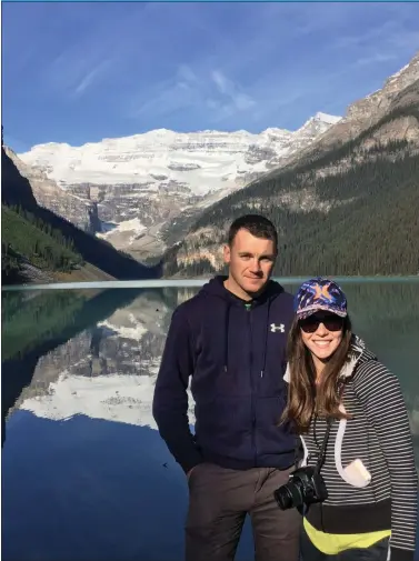  ??  ?? Paul Nolan during a visit to Lake Louise in Banff National Park with his girlfriend, Aine.