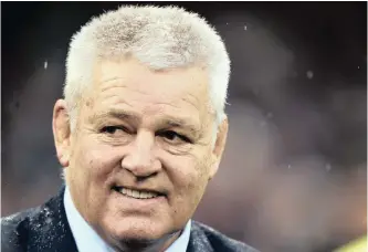  ?? | REBECCA NADEN REUTERS ?? WALES head coach Warren Gatland celebrates after Saturday’s match