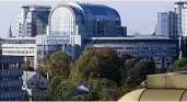  ??  ?? Shot hub...European Parliament in Brussels