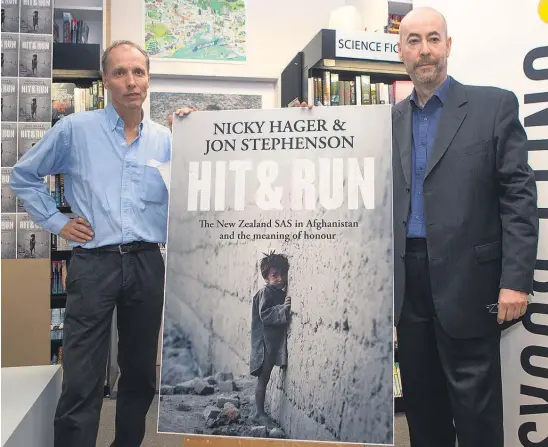  ?? Picture / Mark Mitchell ?? Nicky Hager (left) and Jon Stephenson’s claims that civilians were killed in the raid on August 22, 2010 — in contrast to the official version of events — cannot be lightly dismissed.