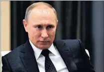  ?? PICTURE: AP ?? Russian President Vladimir Putin.