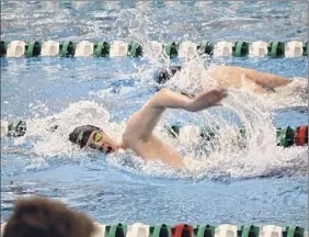  ?? Courtesy photo ?? Albany Academy swimmer Bryce Henkel posted the fastest times in Section II in four individual events this year.