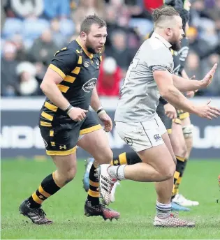  ??  ?? former skipper (and England’s playerof-the-season last year) has watched from the sidelines since finally giving best to his ongoing toe problem in the summer. The return of a fresh Haskell is a real shot in the arm for Wasps’ hopes...