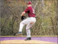  ?? SUBMITTED PHOTO - KUTZTOWN ATHLETICS ?? Kutztown pitcher Kurtis Hultz, a Daniel Boone graduate, also serves as a member of the National Guard.