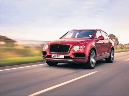  ??  ?? Bentley Bentayga V8