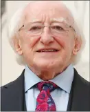  ??  ?? challenge: Michael D Higgins