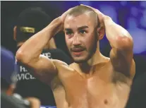  ?? STEVE MARCUS/GETTY IMAGES ?? Maxim Dadashev of Russia died in hospital Tuesday following a bout in Maryland.