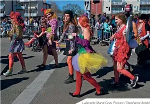  ??  ?? Lafayette Mardi Gras. Picture / Stephanie Abdul
