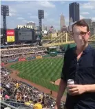  ??  ?? Jamie at PNC Park, home of the Pittsburgh Pirates