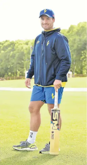  ?? PHOTO: GREGOR RICHARDSON ?? In his prime . . . Veteran Otago batsman Neil Broom takes a break during a training session at the University of Otago Oval earlier this week.