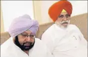  ?? FILE PHOTO ?? BIG BLOW: Punjab chief minister Captain Amarinder Singh with Rana Gurjit Singh.