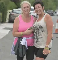  ??  ?? Eileen O’Donoughue and Mary Weathers from Banteer supported the Twomey Remorial.