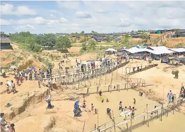  ??  ?? A general view of the newly-expanded camp housing refugees from Myanmar known as Kutupalong Extension in Bangladesh’s Ukhia district. — AFP photo