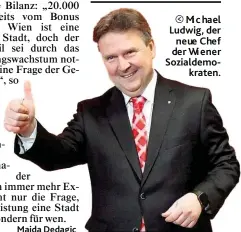  ??  ?? Mi chael L u dwit, der neue Chef der Wi ener So zialdemo - kraten.