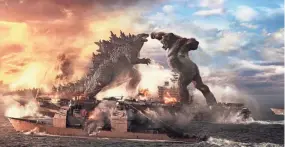  ?? WARNER BROS. ENTERTAINM­ENT VIA AP ?? This image shows a scene from “Godzilla vs. Kong.”