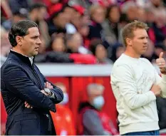  ?? FRESHFOCUS ?? Seoane (l.) hatte weniger Freude als Nagelsmann.