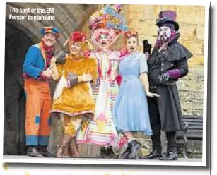  ??  ?? The cast of the EM Forster pantomime