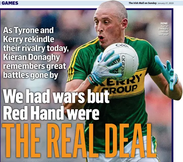  ??  ?? DONE: Kieran Donaghy retired last year