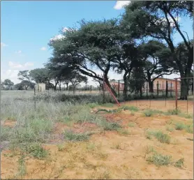  ?? Photo: Contribute­d ?? Misunderst­anding… The disputed property situated some three kilometres north of Gobabis in the Omaheke region.