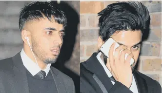  ??  ?? Syed Ahmed, left, and Najirul Miah are accused of raping a woman.