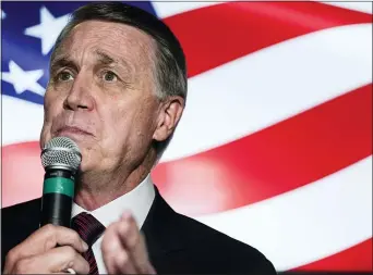  ?? BRYNN ANDERSON — THE ASSOCIATED PRESS, FILE ?? U.S. Senate Sen. David Perdue of Georgia spent years as one of Donald Trump’s biggest defenders. Perdue and Georgia’s other senator, Republican Kelly Loeffler, are campaignin­g for Jan. 5 runoff elections that will decide control of the Senate.