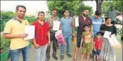  ?? VIRENDRA GOSAIN/HT PHOTO ?? As many as 200 people received the possession letters for flats at Jaypee’s Green Aman on Saturday.