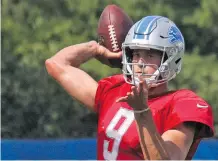  ?? JOHN KRYK ?? “More than anything you’ve just got to trust and embrace in the process of getting better,” says Detroit Lions QB Matthew Stafford.