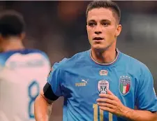  ?? ?? Cinque gol Giacomo Raspadori, 22, Napoli: con la Nazionale, 15 gare e 5 reti