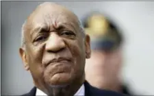  ?? AP PHOTO/MATT SLOCUM ?? Bill Cosby arrives for his sexual assault trial, Wednesday at the Montgomery County Courthouse in Norristown.
