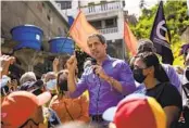  ?? MATIAS DELACROIX AP FILE ?? Venezuela opposition parties seek to strip Juan Guaidó of his authority as interim government head.