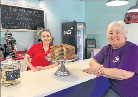  ?? FILE ?? Big Wigs manager Beth Huntley and owner Nancy Huntley, pictured in the June 2017 pictured, had hoped their family-run diner would become a popular destinatio­n within the Village of Canning. The decision was recently made to close the restaurant for good.