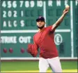  ?? Robert F. Bukaty / Associated Press ?? Red Sox Game 3 starting pitcher Eduardo Rodríguez throws at Fenway Park on Sunday.