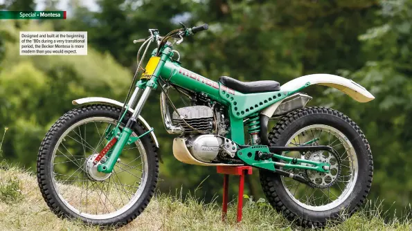  ??  ?? Designed and built at the beginning of the ’80s during a very transition­al period, the Becker Montesa is more modern than you would expect.