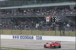  ??  ?? Rockingham in 2018 was a win from Morgan’s first career pole Morgan’s first season was in 2012 as a prize drive for lifting the Ginetta G50 title, and it was dramatic