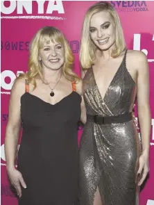  ?? AP PHOTO ?? SPOTLIGHT: Tonya Harding, left, poses with ‘I, Tonya’ star Margot Robbie, who portrays her in the film.