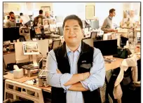  ?? Bay Area News Group/GARY REYES ?? Jason Tan, chief executive officer of Sift Science, is photograph­ed at his headquarte­rs in San Francisco in September.