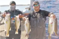  ?? ?? ▮ Con estas capturas, Ram y Rudy Ortiz se llevaron el primer torneo del serial “Border Anglers Fishing Trail 2023”.