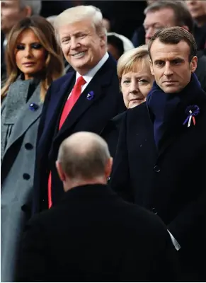  ??  ?? Médiateur Le président de la République française a parlé à plusieurs reprises au nom de l’Europe tout entière.